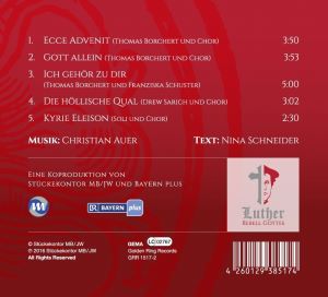 Luther - Rebell Gottes: CD-Rückseite Bild